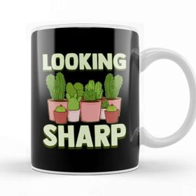Baskı Dükkanı Funny Looking Sharp Cactus &amp; Plants Pun Gardeners Kupa