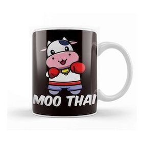Baskı Dükkanı Funny Muay Thai Cow Fighter Mma Martial Arts Kickboxing Kupa