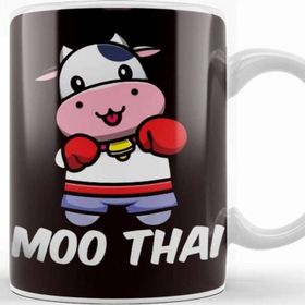 Baskı Dükkanı Funny Muay Thai Cow Fighter Mma Martial Arts Kickboxing Kupa