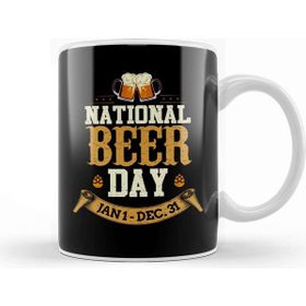 Baskı Dükkanı Funny National Beer Day Jan 1 Dec 31 All Year Kupa Bardak