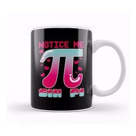 Baskı Dükkanı Funny Notice Me Sin Pi Cute Math Anime Senpai Pun Kupa Bardak