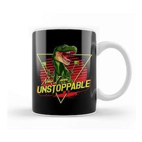 Baskı Dükkanı Funny Now I Am Unstoppable Trex Pun Kupa Bardak