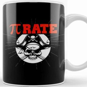 Baskı Dükkanı Funny Pi Pie Pirate Pierate Pi Rate Math Joke Pun Kupa Bardak