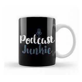 Baskı Dükkanı Funny Podcast Junkie Podcasters Kupa Bardak