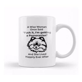 Baskı Dükkanı Funny Pomeranian Dog Gift For Men 01 Kupa Bardak