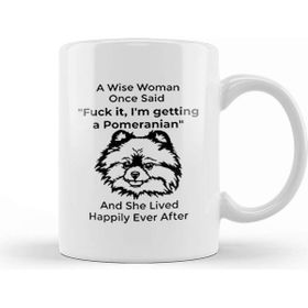 Baskı Dükkanı Funny Pomeranian Dog Gift For Men 01 Kupa Bardak