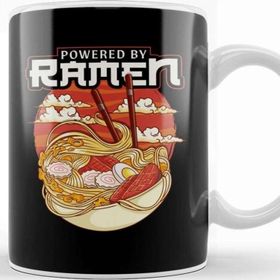Baskı Dükkanı Funny Powered By Ramen Cute Anime Kawaii Gamer Kupa Bardak