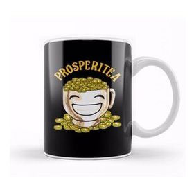 Baskı Dükkanı Funny Prosperitea Prosperity Tea Pun Gold Coins Kupa Bardak
