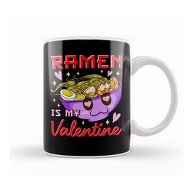 Baskı Dükkanı Funny Ramen Is My Valentine Cute Anime Kawaii Kupa Bardak