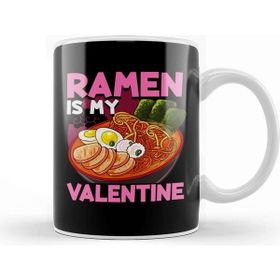 Baskı Dükkanı Funny Ramen Is My Valentine Cute Anime Kawaii Kupa Bardak