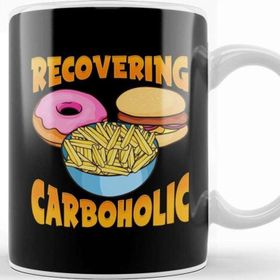 Baskı Dükkanı Funny Recovering Carboholic Carb Low Carb Dieting Kupa Bardak