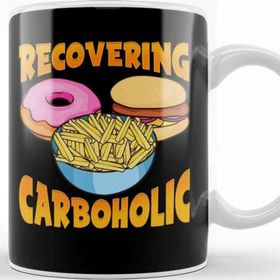 Baskı Dükkanı Funny Recovering Carboholic Carb Low Carb Dieting Kupa Bardak