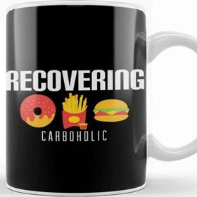 Baskı Dükkanı Funny Recovering Carboholic Carb Low Carb Dieting Kupa Bardak
