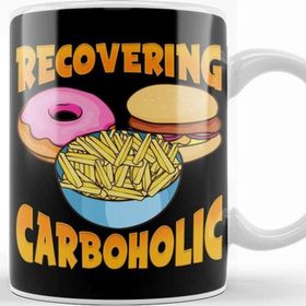 Baskı Dükkanı Funny Recovering Carboholic Carb Low Carb Dieting Kupa Bardak