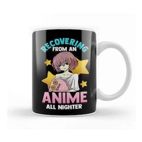 Baskı Dükkanı Funny Recovering From An Anime All Nighter Girl Kupa Bardak