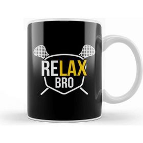 Baskı Dükkanı Funny Relax Bro Funny Lacrosse Pun Lax Player Kupa Bardak