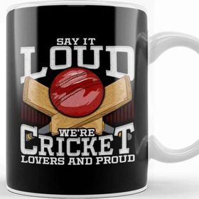 Baskı Dükkanı Funny Say It Loud We're Cricket Lovers And Proud Kupa