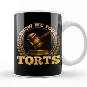Baskı Dükkanı Funny Show Me Your Torts Lawyer Pun Attorney Law Kupa