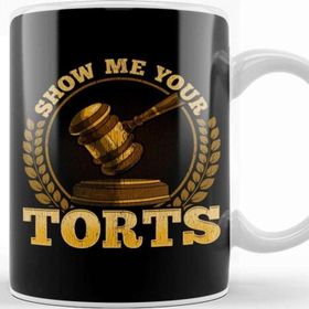 Baskı Dükkanı Funny Show Me Your Torts Lawyer Pun Attorney Law Kupa