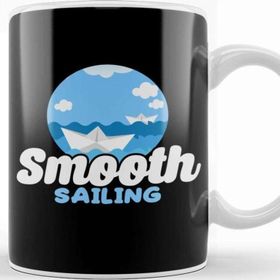 Baskı Dükkanı Funny Smooth Sailing Nautical Boating Sailor Kupa