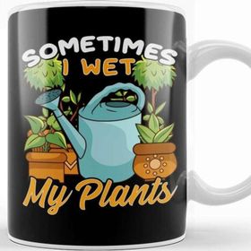 Baskı Dükkanı Funny Sometimes I Wet My Plants Gardening Pun Kupa