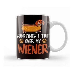 Baskı Dükkanı Funny Sometimes Trip Over My Wiener Dashshund Dog Breed Kupa
