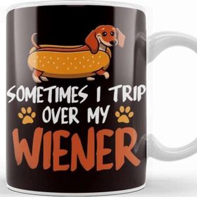 Baskı Dükkanı Funny Sometimes Trip Over My Wiener Dashshund Dog Breed Kupa