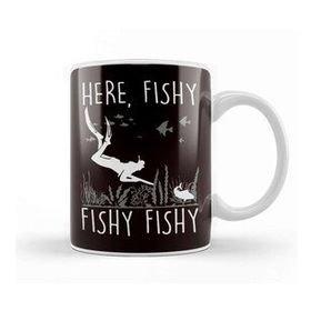 Baskı Dükkanı Funny Spearfishing Freedive Fishing Hunting Spearfisher Fish Kupa