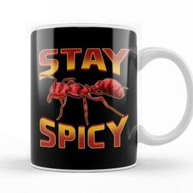 Baskı Dükkanı Funny Stay Spicy Fire Ants Cute Insect Pun Kupa