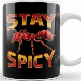 Baskı Dükkanı Funny Stay Spicy Fire Ants Cute Insect Pun Kupa