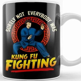 Baskı Dükkanı Funny Surely Not Everybody Was Kung Fu Kungfu Pun Kupa