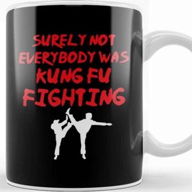 Baskı Dükkanı Funny Surely Not Everybody Was Kung Fu Pun Kupa