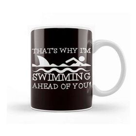 Baskı Dükkanı Funny Swimming Shark Swim Swimmer Water Sports Athlete Coach Kupa