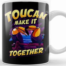 Baskı Dükkanı Funny Toucan Make It Together Adorable Bird Pun Kupa