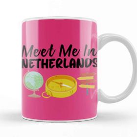 Baskı Dükkanı Funny Travel Netherlands Gift Design Lover Trippin Wanderlust Journey Adventurer Vacation Kupa
