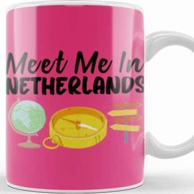 Baskı Dükkanı Funny Travel Netherlands Gift Design Lover Trippin Wanderlust Journey Adventurer Vacation Kupa