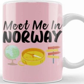 Baskı Dükkanı Funny Travel Norway Gift Design Lover Trippin Wanderlust Journey Adventurer Vacation Kupa