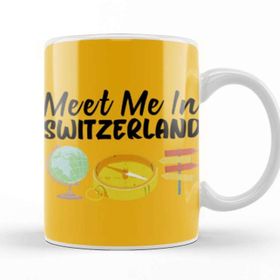 Baskı Dükkanı Funny Travel Switzerland Gift Design Lover Trippin Wanderlust Journey Adventurer Vacation Kupa
