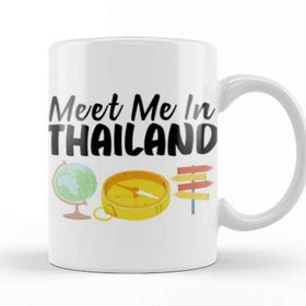 Baskı Dükkanı Funny Travel Thailand Gift Design Lover Trippin Wanderlust Journey Adventurer Vacation Kupa