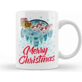 Baskı Dükkanı Funny Unicorn Santa Merry Christmas Gift Xmas 01 Kupa