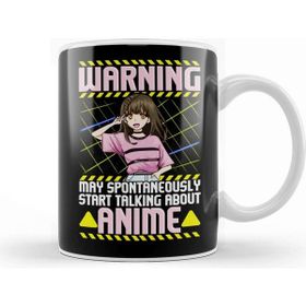 Baskı Dükkanı Funny Warning May Spontaneously Talk About Anime Kupa