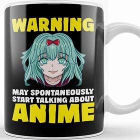 Baskı Dükkanı Funny Warning May Start Talking About Anime Kupa