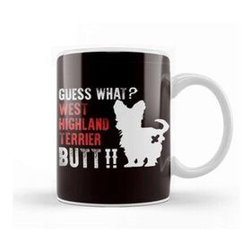 Baskı Dükkanı Funny West Highland Terrier Butt Westie Dog Breed Dogs Owner Kupa