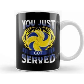 Baskı Dükkanı Funny You Just Got Served Volleyball Serve Pun Kupa