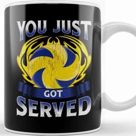 Baskı Dükkanı Funny You Just Got Served Volleyball Serve Pun Kupa