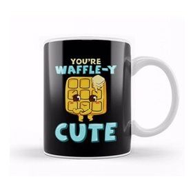 Baskı Dükkanı Funny You're Waffle Y Cute Waffle Breakfast Pun Kupa
