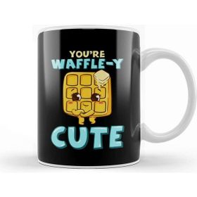 Baskı Dükkanı Funny You're Waffle Y Cute Waffle Breakfast Pun Kupa