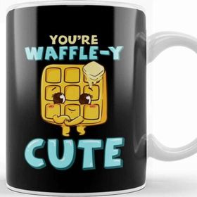 Baskı Dükkanı Funny You're Waffle Y Cute Waffle Breakfast Pun Kupa