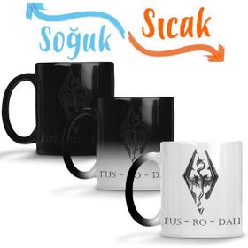 Baskı Dükkanı Fus Ro Dah Sihirli Porselen Kupa