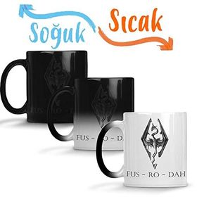 Baskı Dükkanı Fus Ro Dah Sihirli Porselen Kupa